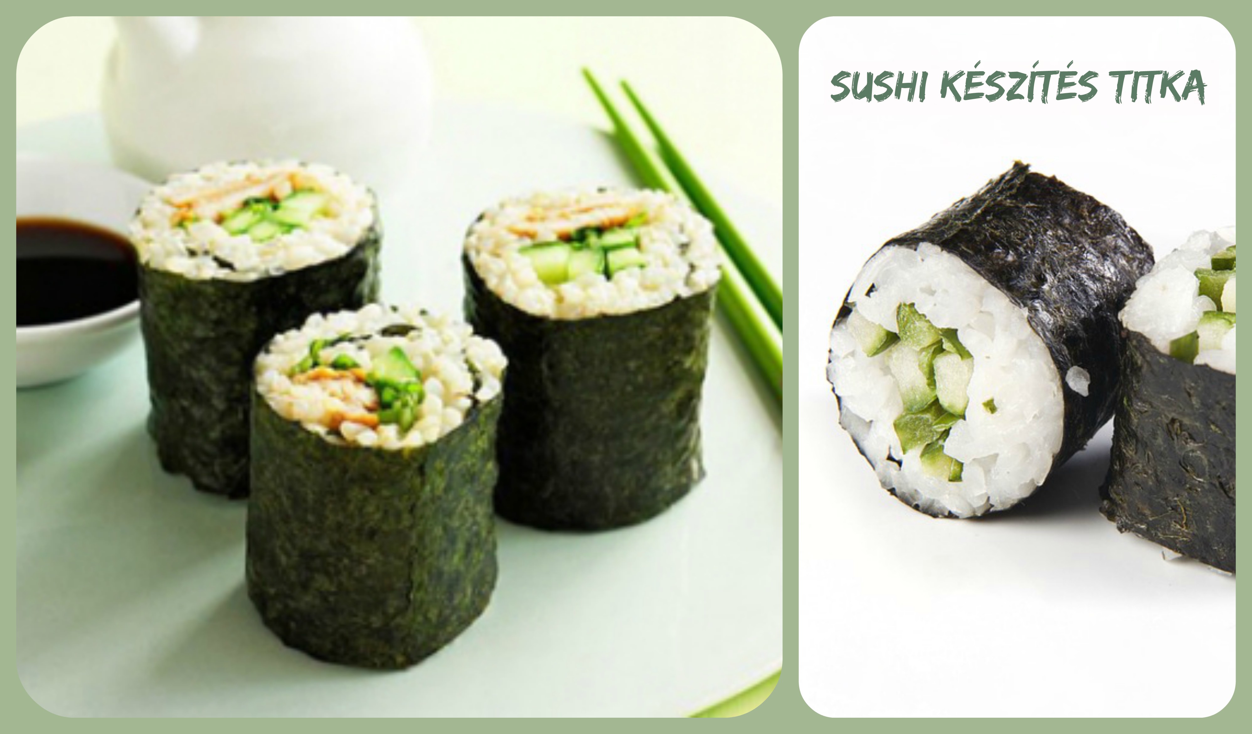 Japán konyha - sushi és miso leves 